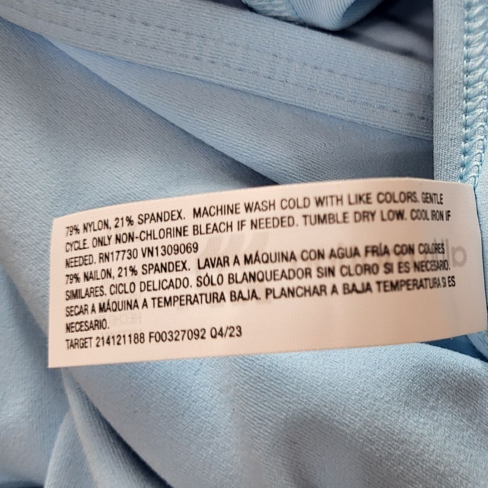 All In Motion Women's NWT Blue Everyday Soft Long Sleeve Crop Top Size 2XL - Picture 6 of 9